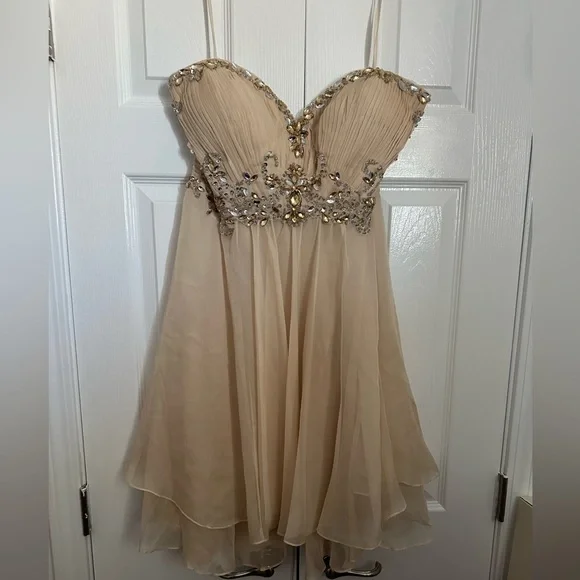 strapless open back dress Jovani 2013 Long Prom Ball Gown main image 0